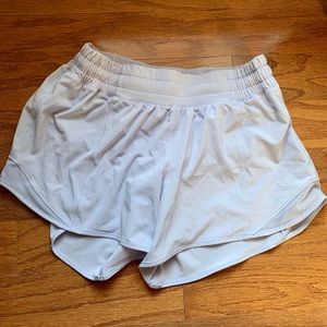 Lululemon Hotty hot shorts 4 tall serene blue